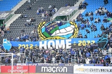 [포토] 인천축구전용경기장 개장 10주년 기념하는 인천 서포터