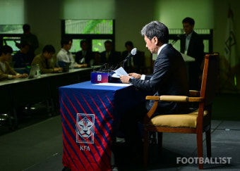 [포토] '새 이사진 명단발표 기자회견' 정몽규 대한축구협회장
