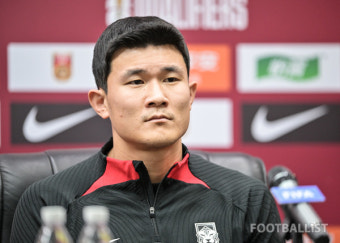 [포토] 공식 기자회견 참석한 김민재