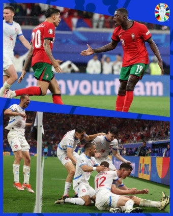 [리뷰] '전설의 아들' 콘세이상 투입 2분 만에 극장역전골! 포르투갈, 체코에 2-1 신승