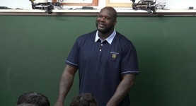 학교 다녀오겠습니다 샤킬오닐, 학생들에 1대1 농구 강의