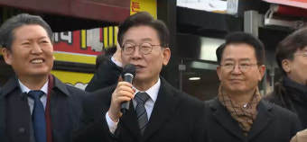광주 시장 찾은 이재명 대표 