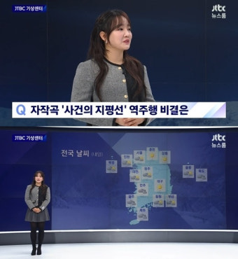 '천문학에 진심' 윤하, JTBC '뉴스룸' 기상캐스터로 변신