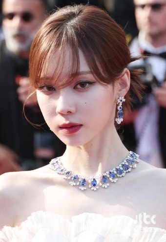'천상 비주얼' 에스파 완전체 'K팝 그룹 최초' 칸 레드카펫 올랐다