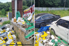 부천 주유소로 돌진한 BMW…기름 넣던 70대 크게 다쳐 병원 옮겨져