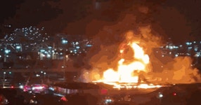 [영상] 부산 미군 보급창고서 불…소방 대응 2단계 진압 중