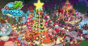 휴양지 꾸미기 게임 마이 리틀 파라다이스 크리스마스 이벤트 실시