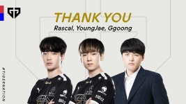 [오피셜] 젠지 라스칼 김광희, 계약 만료...꿍 코치-영재도 FA