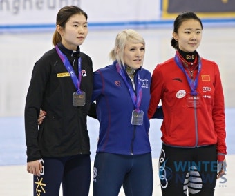 '쇼트 여제' 심석희 월드컵 4차 대회 1,000m 동메달 추가
