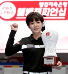'주부 선수' 임정숙, 남녀 프로당구 최초 '시즌 3승' 달성