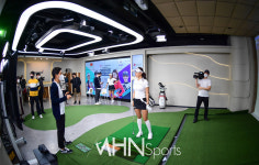 세계 최초 네트워크 스크린골프 대결이 펼쳐지는 골프존타워 미디어 스튜디오[포토]