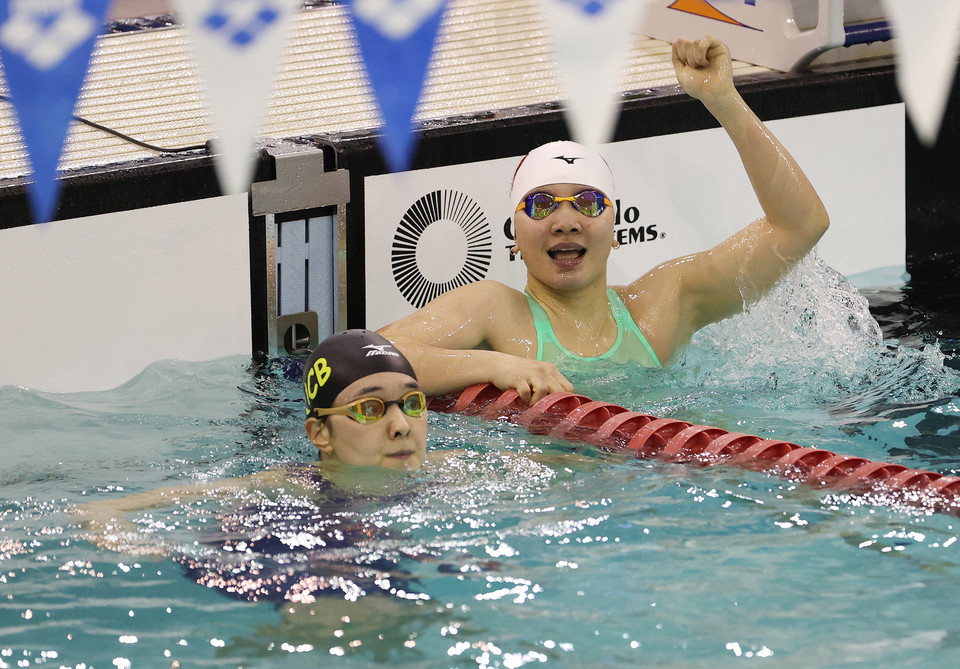 이은지, 2025 라인-루르 하계U대회 여자 200m 배영서 동메달 획득!