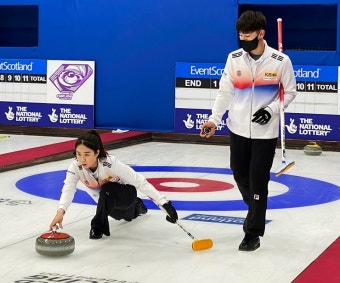 컬링 믹스더블 대표팀, 세계선수권 스페인 잡고 2승2패 공동 5위