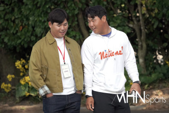 [Ms포토]PGA 브라더스 김시우-김주형 '예비 신부 오지현 응원해요'