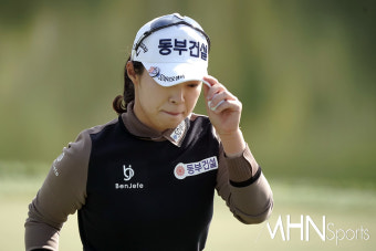 [Ms포토]김수지 '또 하나의 버디 성공'