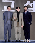 [Ms포토] 황정민-강기영-현빈 교섭하러 왔습니다