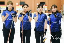 [Ms포토] 전북도청 컬링팀 많이 사랑해주세요