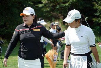 [Ms포토] 대한체육회 홍보대사 박인비 '너무 너무 잘한다'