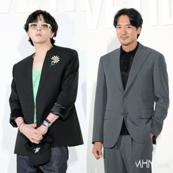 [Ms포토] 지드래곤-김민준 '누나 패션쇼 축하하는 동생과 남편'