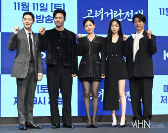[Ms포토] 김동준-지승현-이시아-하승리-최수종 '고려 거란 전쟁 파이팅'