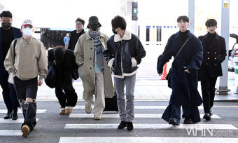 [Ms포토] 세븐틴 '유네스코 청년 포럼 참석 위해 출국'