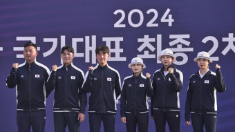 '축구 열기'의 힘 빌린다! 양궁 대표팀, 올림픽 소음 적응 훈련 실시