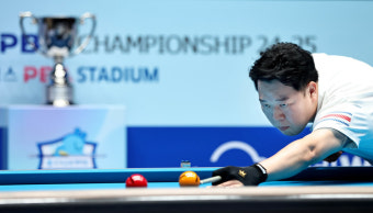 '헐크' 강동궁, 27년 세월 차 넘은 명승부! 김영원 꺾고 PBA 통산 3승 달성
