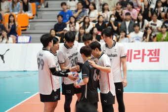 '2-0→3-2' 한국 남자배구, 코리아컵서 일본에 아쉬운 역전패