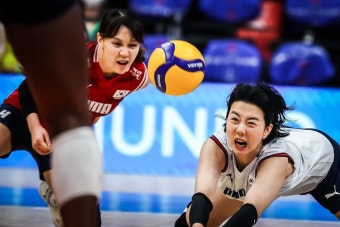 모랄레스호 VNL 잔류 전망 '흔들'...한국 여자배구, 1주 차 4경기 전패