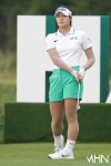 [mhn포토] 김민별, 타구 방향 살피기