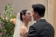 '예비 신부' 송하예, 양지원양준모 결혼식 현장 서 눈물…