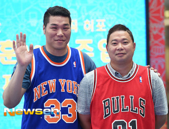 [포토엔]서장훈.현주엽 ‘다시 만난 골리앗과 매직히포’