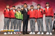 [포토엔]JDX골프 입단식 ‘올 시즌 선전을 다짐하는 파이팅’