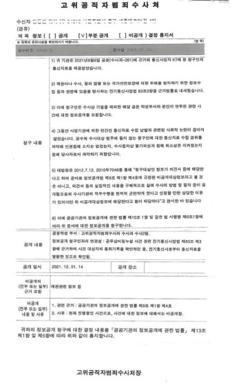 공수처, 통신조회 근거 묻자 