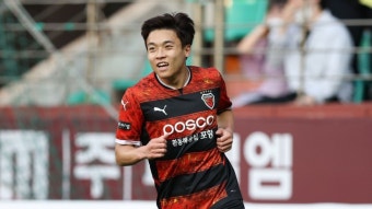'인천전 멀티골' 포항 정재희, K리그1 14라운드 MVP