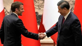 중국-프랑스 정상회담…마크롱 