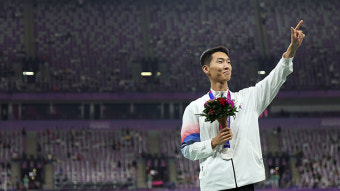 '銀' 우상혁, 품위는 금메달…
