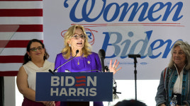 트럼프는 여성에 위험해…구원투수로 나선 질 바이든