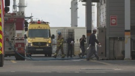 울산 합성수지 업체 과열 화재…흰 연기에 16명 병원 이송