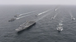 北, 한미일 첫 해상연합훈련 맹비난…압도적인 대응에 직면하게 될 것