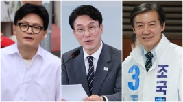차기 대선후보? 한동훈12.4%·김민석11.1%·조국10.3% '접전'
