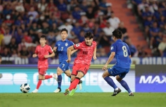 한국, 태국 원정 3-0 완승…‘이강인 손흥민 합작골’