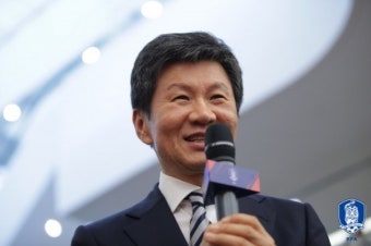정몽규 회장의 격려 