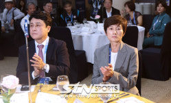 대한탁구협회사 | [포토] 최영일 대한탁구협회 부회장-현정화 대한탁구협회 부회장