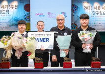 아쉽다 조명우, 서울 세계3쿠션 당구월드컵 준우승 차지