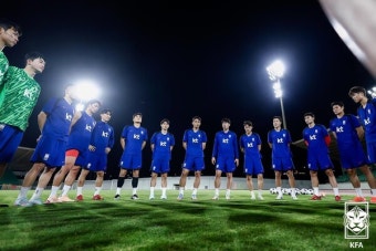 '손흥민+이강인 선수단 완전체 훈련 시작' 홍명보호, 이라크전 출전 선수 옥석 가리기 돌입
