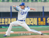 [SS포토] 삼성 차우찬, 포항의 기운을 받아볼까!