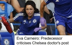 첼시 전 팀닥터 카네이로 SNS는 무리뉴의 뺨을 때린 격