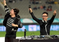 [SS포토] 한국-자메이카 평가전, 재환씨와 박명수로 분위기 업!