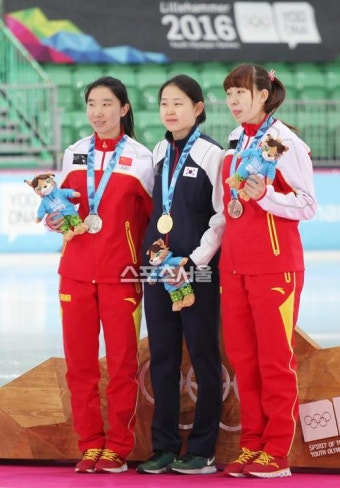 '500m 금메달' 김민선...